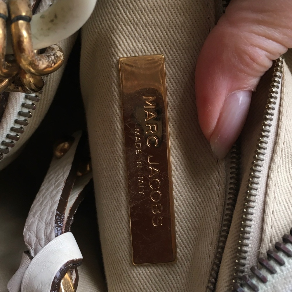 Marc Jacobs Quilted Light Blue Chain-Handle Hobo Bag - Picture 6 of 8